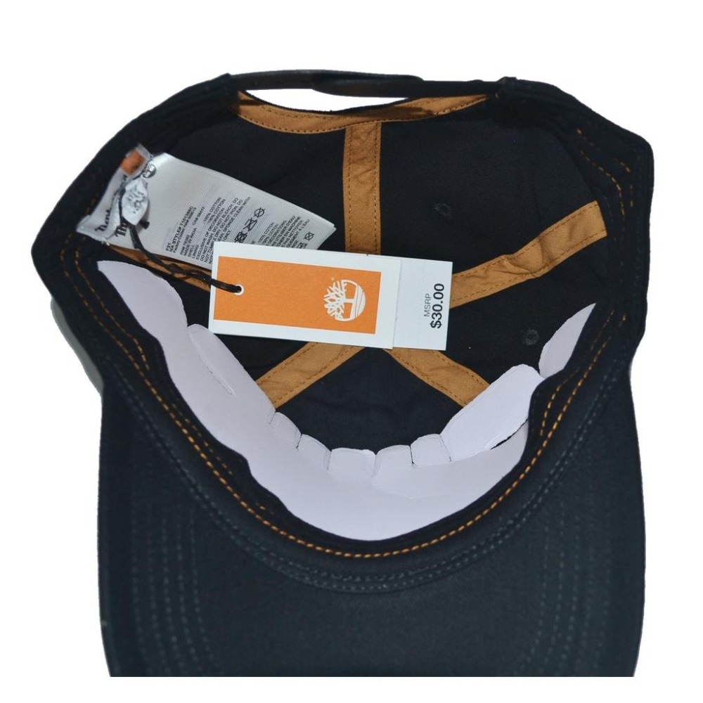 Timberland 棒球帽 老爹帽 Wordmark 黑色 純棉 美國購入 保證正品-細節圖2