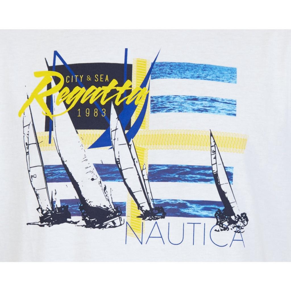 Nautica 短袖T恤【M】【XL】亮白色 REGATTA VR7264  全新 現貨-細節圖2