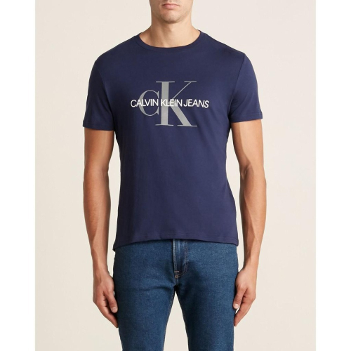CALVIN KLEIN JEANS 短袖T恤【S】【L】Monogram Logo 藍色 全新 現貨