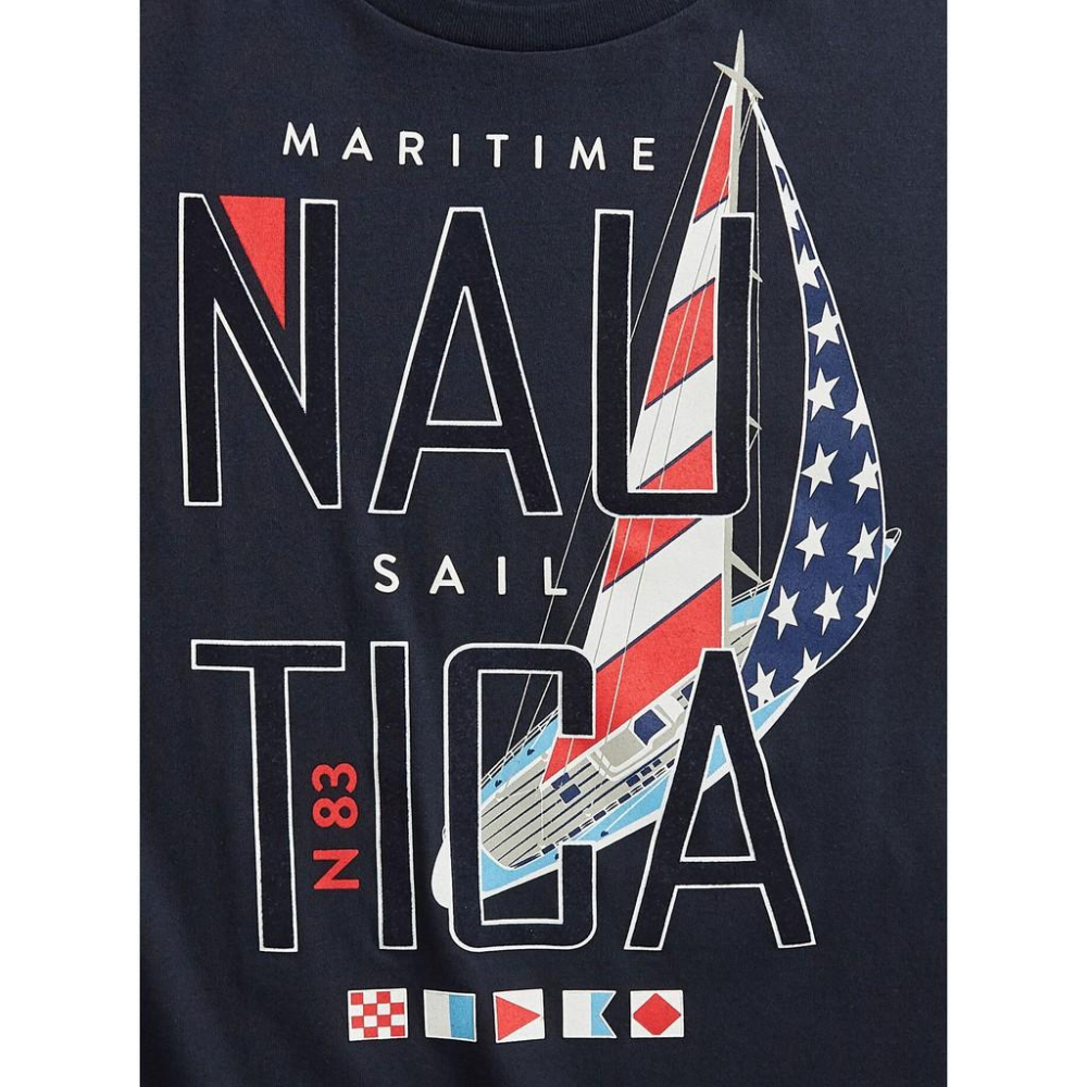 Nautica 短袖T恤【S】【L】海軍藍色 MARITIME SAIL VR9226 全新 現貨-細節圖2