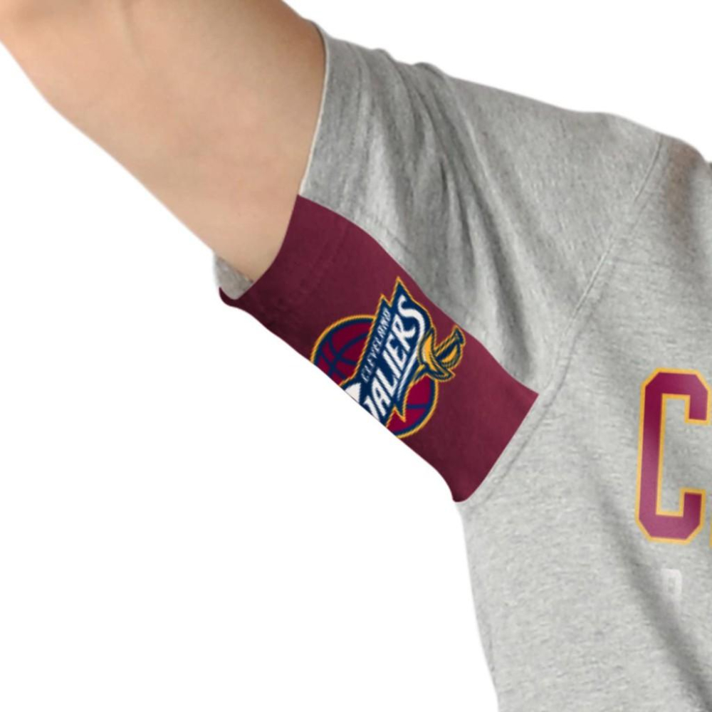 NBA 克利夫蘭騎士隊 短袖T恤【M】官方授權 Cleveland Cavaliers 灰色 全新 現貨-細節圖2