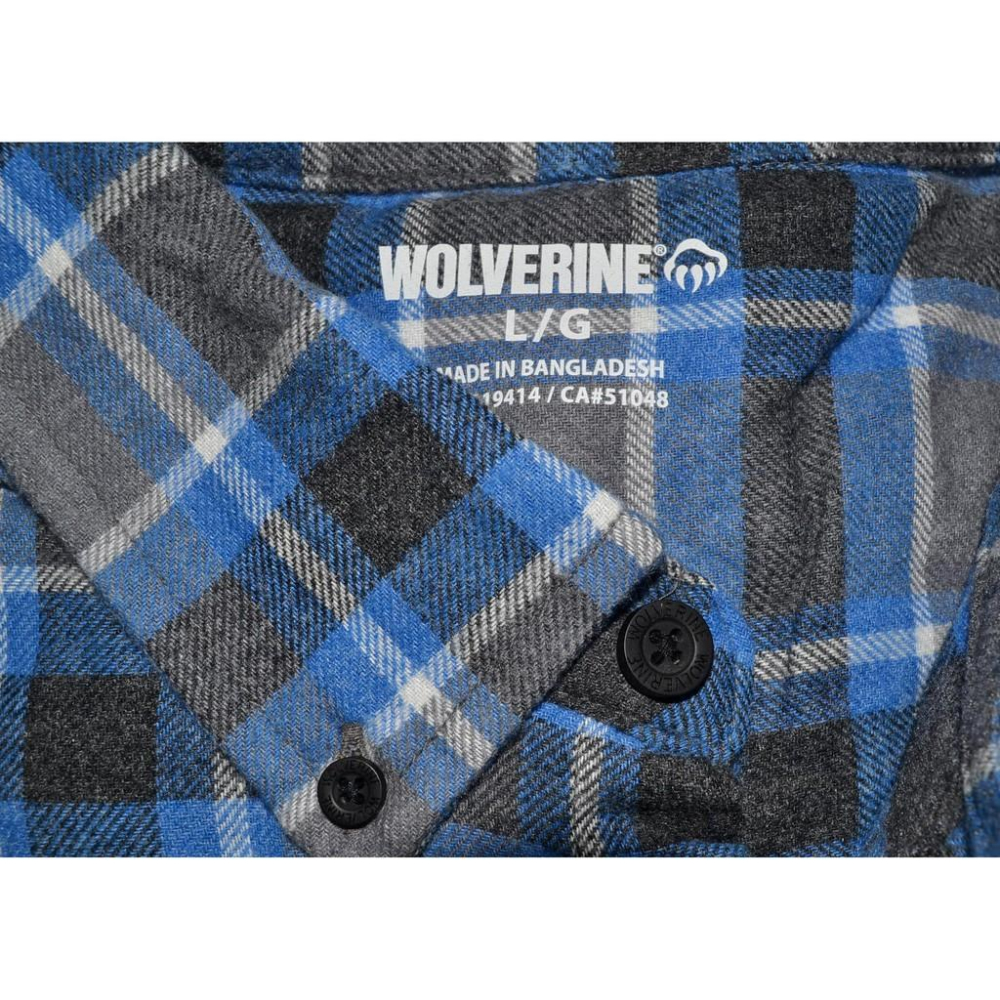 Wolverine Pike Brushed 長袖襯衫 M  L  XL 格紋 秋冬法蘭絨 休閒工作 有大尺碼 現貨-細節圖3