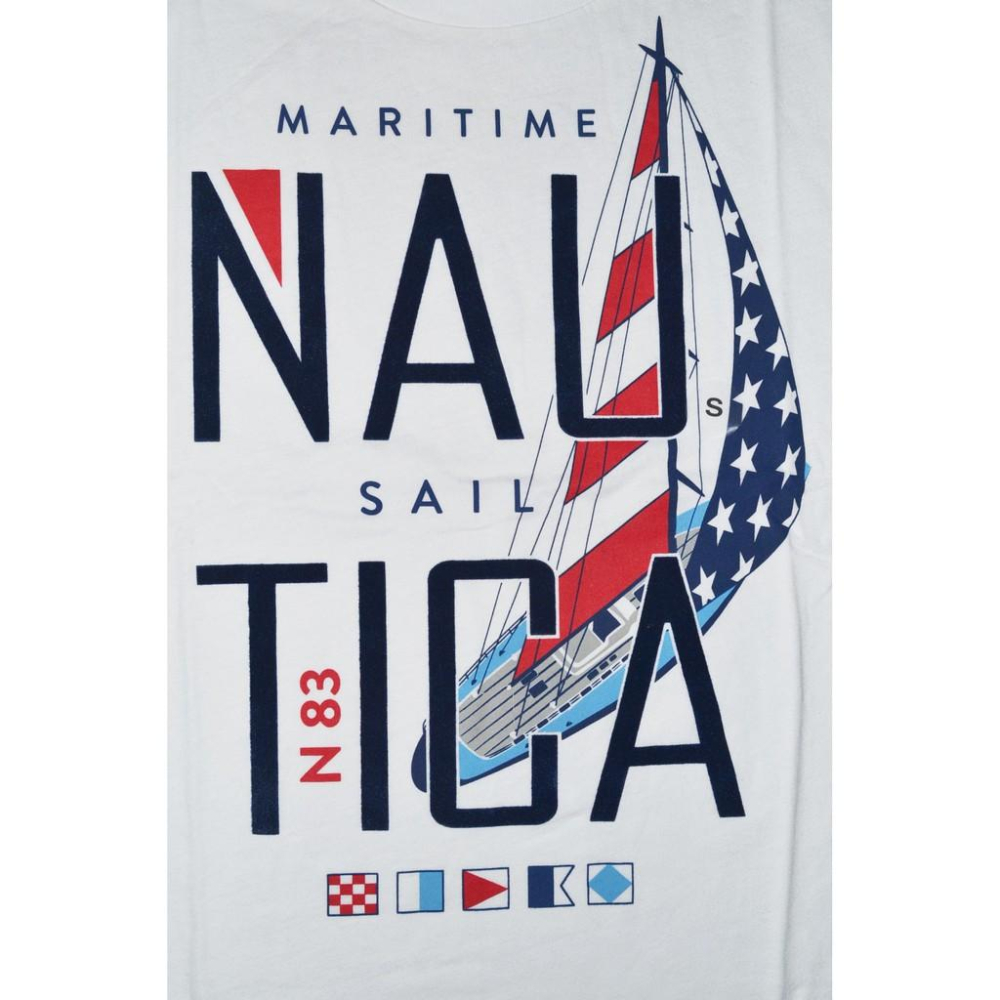 Nautica 短袖T恤【M】亮白色  MARITIME SAIL VR9226 全新 現貨-細節圖5