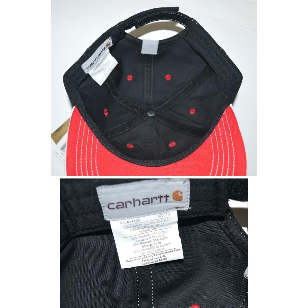 Carhartt 黑色 棒球帽 卡車帽 102494 美國製造 Distressed Flag 全新 現貨-細節圖6