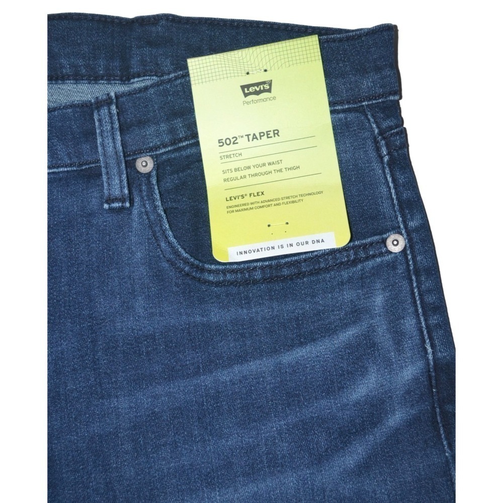 Levi＇s 502【38腰】上寬下窄彈性 牛仔褲 295070652 TAPER FLEX 大尺碼-細節圖4