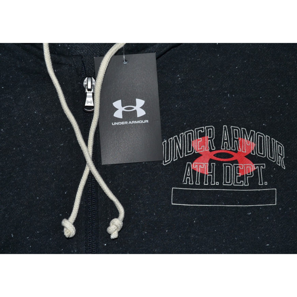 Under Armour【M】【L】連帽外套 運動外套Rival Terry 透氣 1370355 全新 現貨-細節圖7