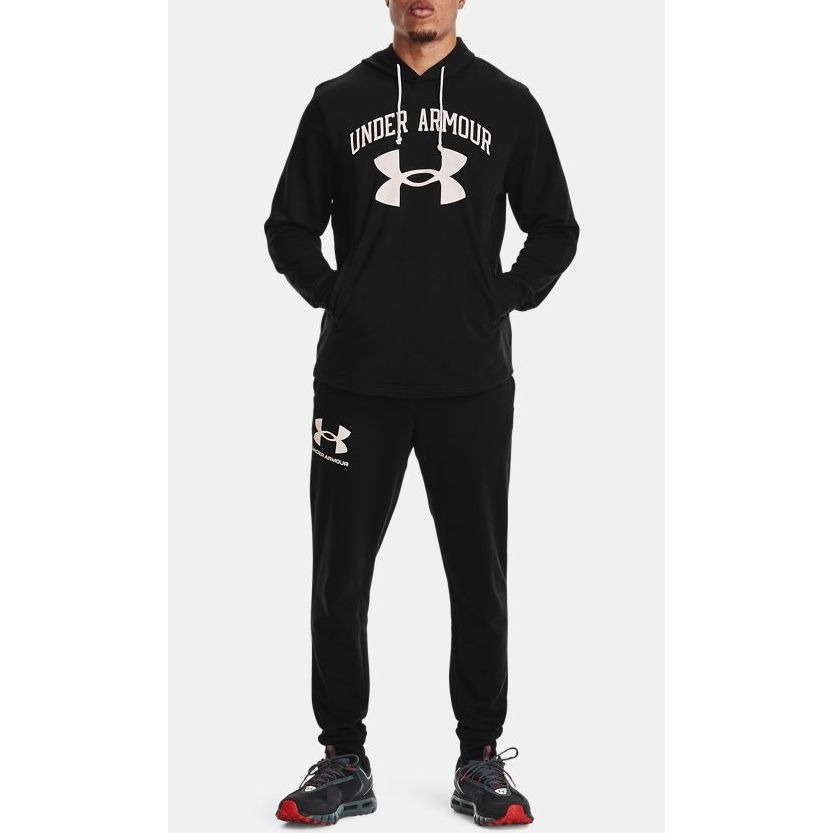 Under Armour【M】長袖帽T運動外套Rival Terry 透氣 1361559 全新 現貨-細節圖3