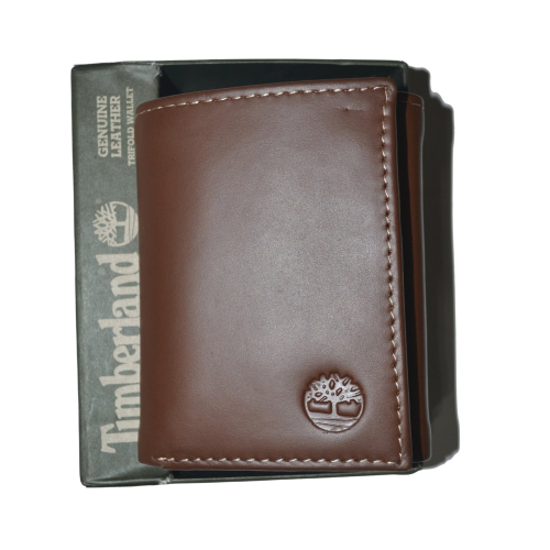 Timberland 三折 皮夾 D77221/01 棕色 真皮 2個鈔票夾 透明證件夾 全新 現貨