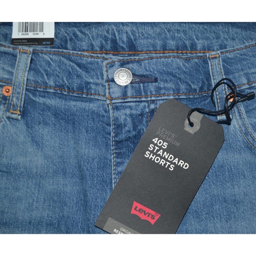 Levi＇s【38腰】【40腰】405  Premium 牛仔彈性短褲 398640053 大尺寸 大尺碼 保證正品-細節圖5