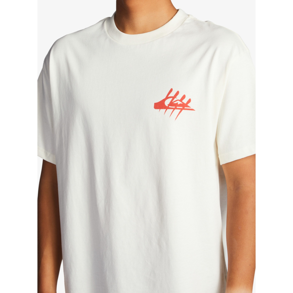 Quiksilver【寬鬆版 XL】有機棉 厚棉 短袖T恤 G-Land 著名的衝浪聖地 EQYZT07101 大尺碼-細節圖5
