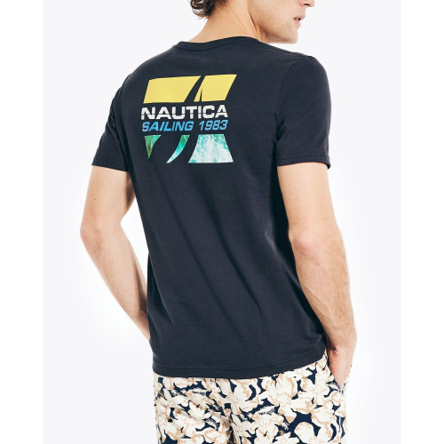 Nautica【M】【L】【XL】短袖T恤 海軍藍色 Crafted Sailing V36110 全新 現貨