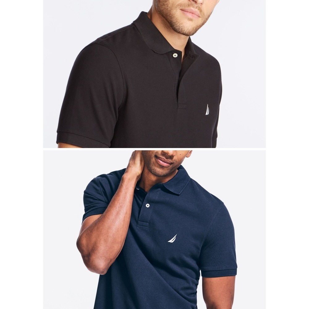 Nautica【M】【L】【XL】短袖POLO衫 黑色/海軍藍色 KR8100 全新 現貨-細節圖3