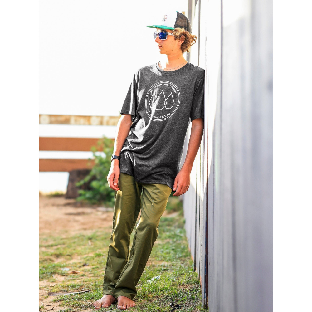 VOLCOM 短袖T恤【S】【M】灰色 STONE LINK  A5712300 保證正品-細節圖2