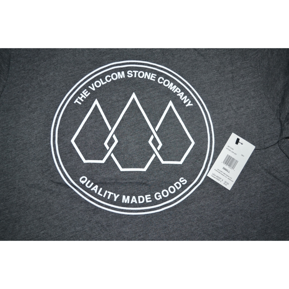 VOLCOM 短袖T恤【S】【M】灰色 STONE LINK  A5712300 保證正品-細節圖5