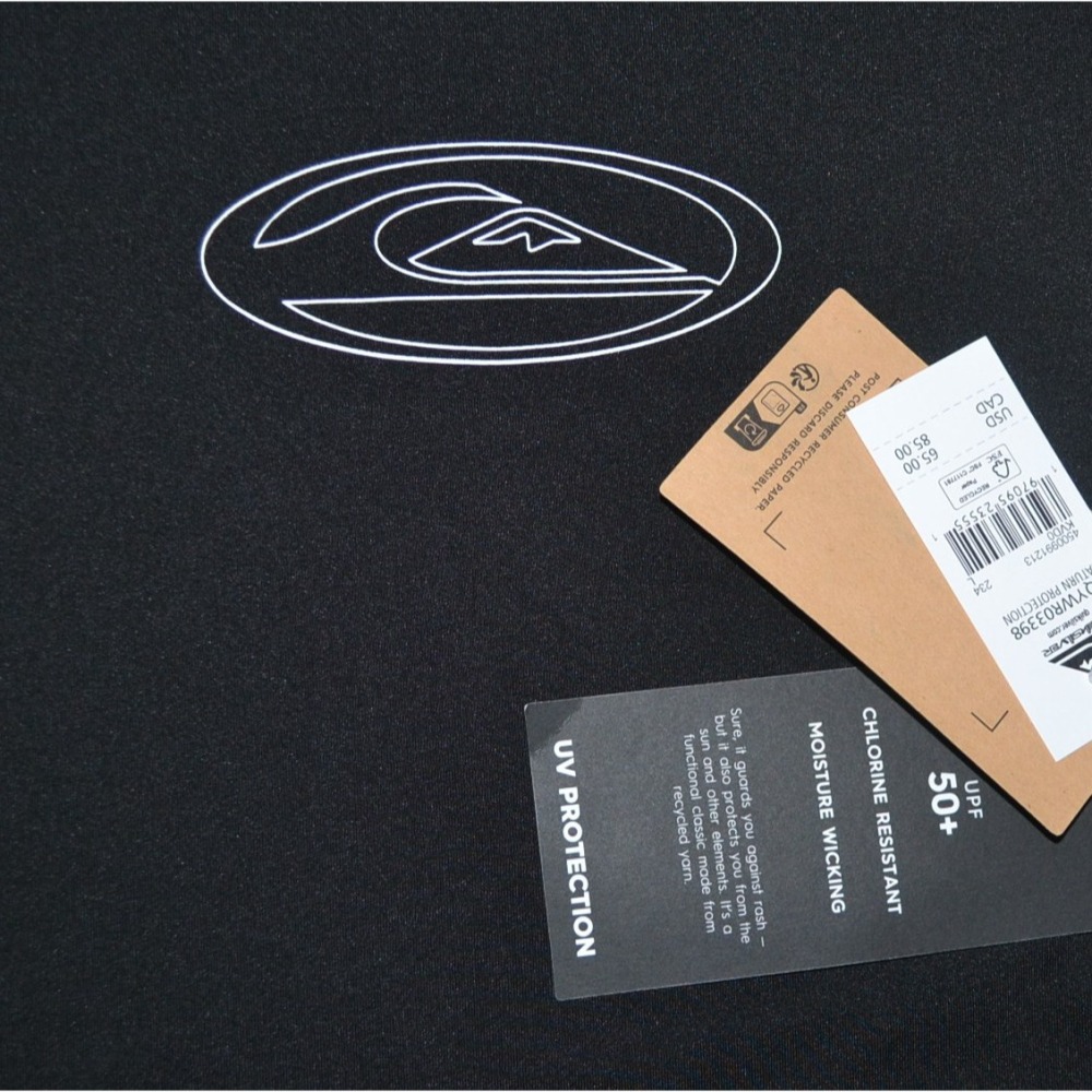 Quiksilver【L】衝浪 長袖T 防磨衣 防曬衣 合身版 EQYWR03398 全新 現貨-細節圖5