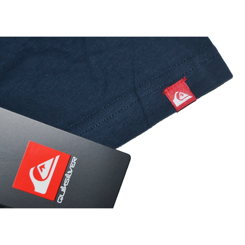 Quiksilver【M】【L】短袖T恤 Barber Script 海軍藍 無吊牌 全新 現貨 保證正品-細節圖4