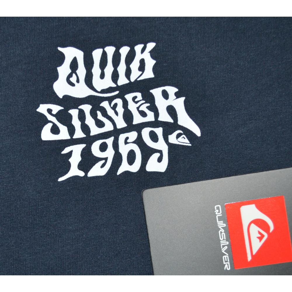 Quiksilver【M】【L】短袖T恤 Rock Mode 海軍藍 無吊牌 全新 現貨 保證正品-細節圖3