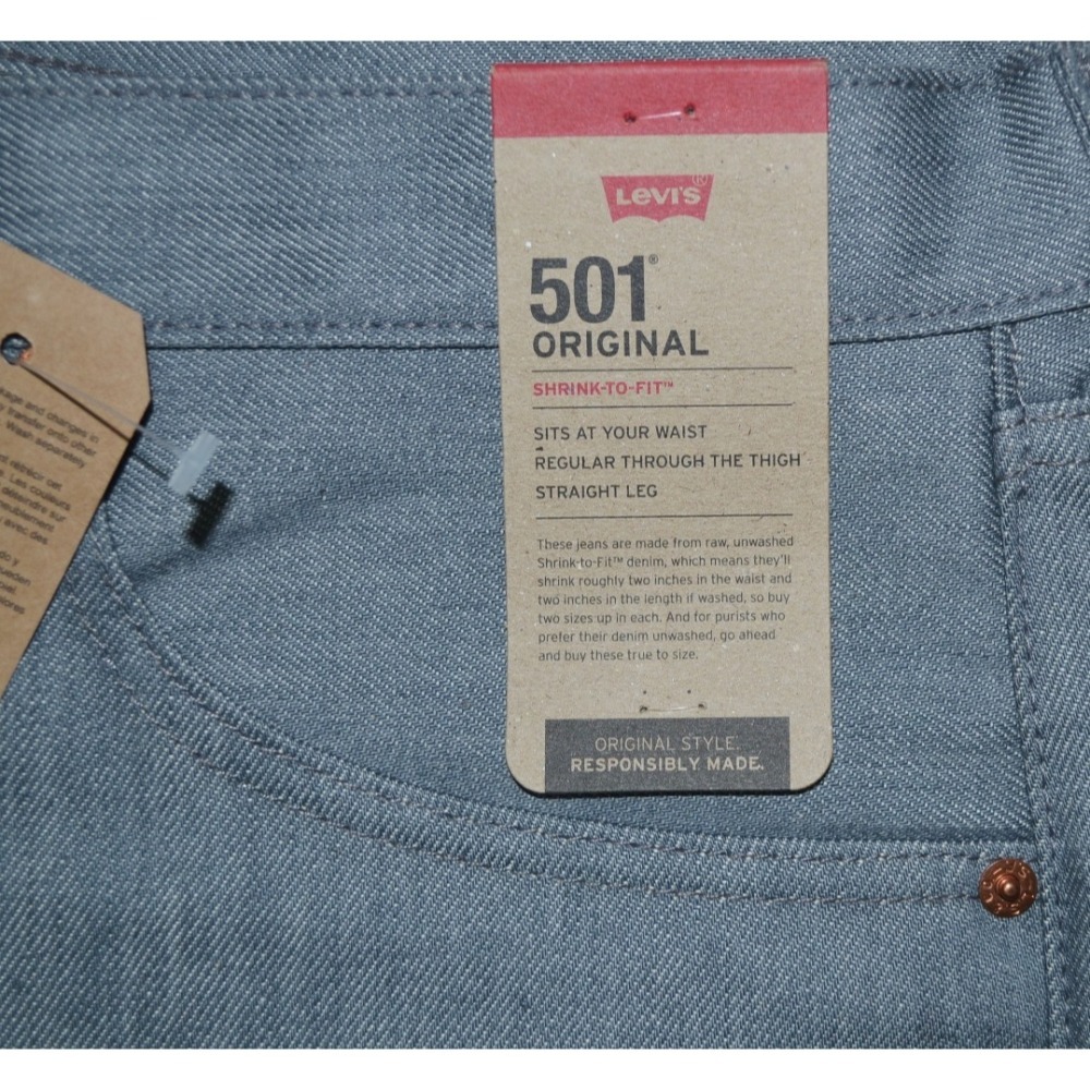 Levi＇s【40腰】501 ORIGINAL FIT 直筒牛仔褲 有大尺碼 005011403 全新 現貨-細節圖5