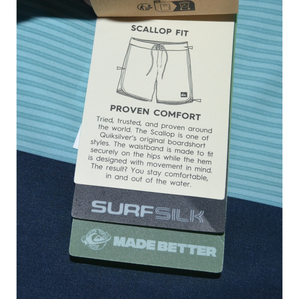 Quiksilver【38腰】海灘褲 衝浪褲 4向彈力 19吋AQYBS03653 SurfSilk-細節圖4