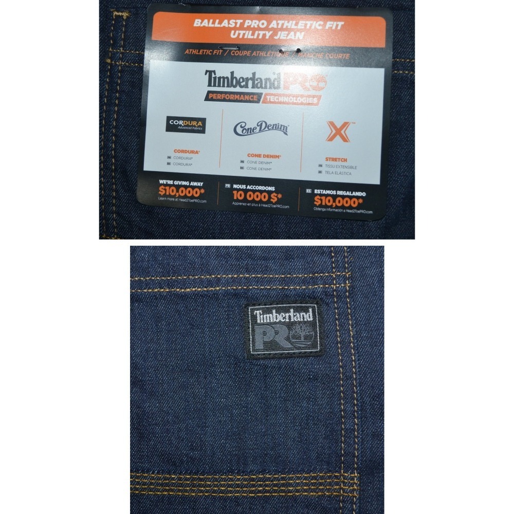 Timberland PRO 運動型彈性牛仔褲【38腰 40腰 42腰】648D532 有大尺碼 全新 現貨-細節圖8