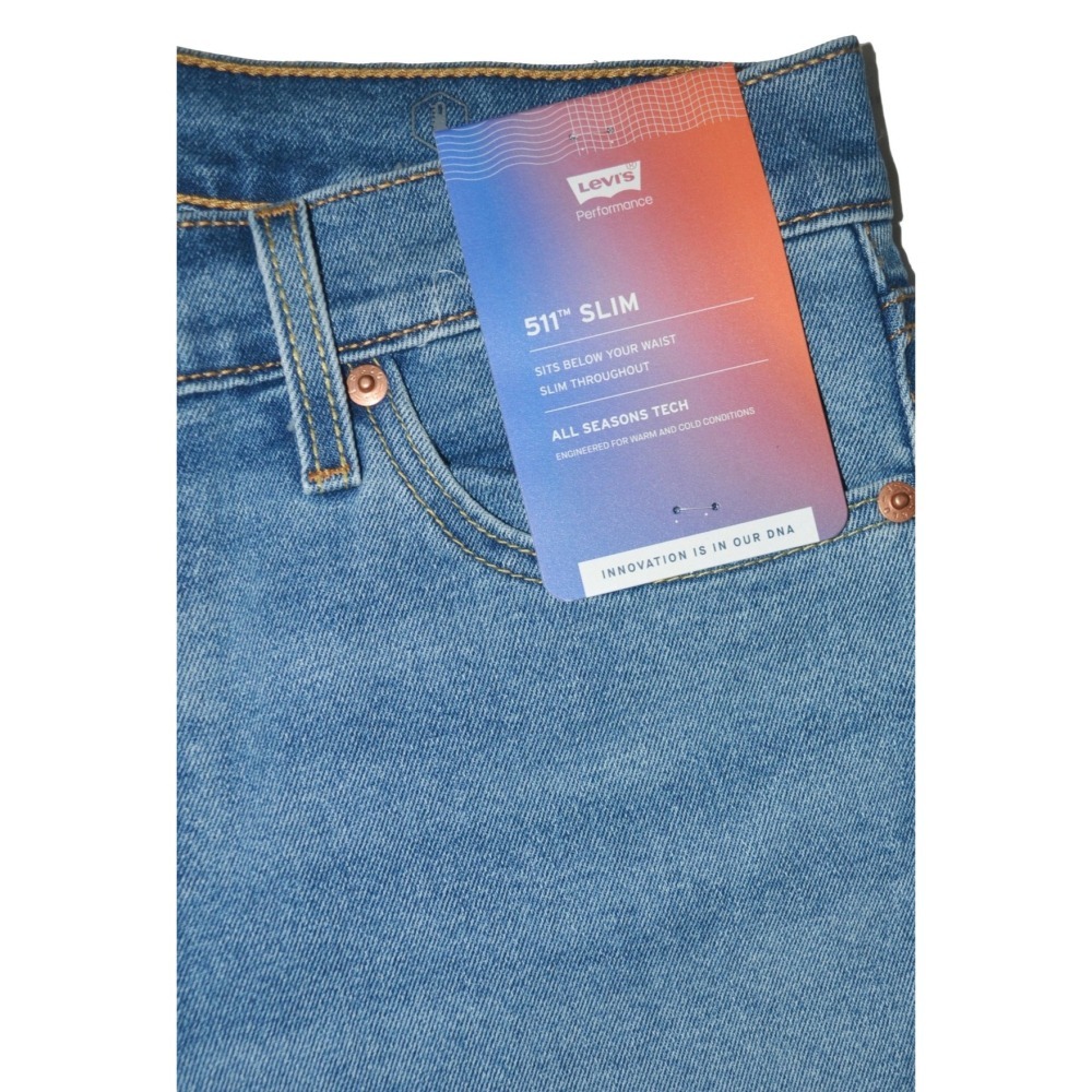 Levi＇s【30腰 32腰 36腰】四季款 511彈性修身牛仔褲 045115222 顯瘦 SLIM FIT-細節圖6