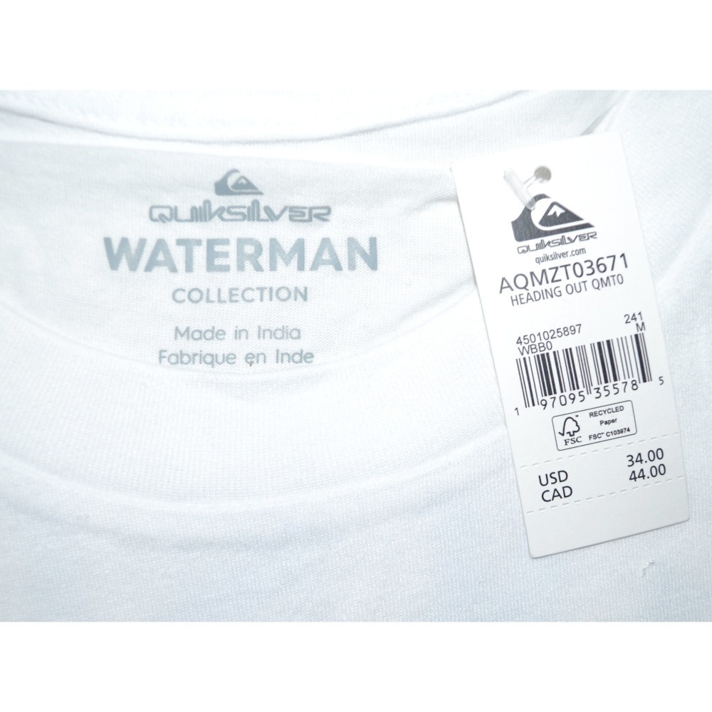 Quiksilver【S  M  XL】寬鬆版 短袖T恤 AQYZT03671 經典寬鬆版 Waterman系列 全新-細節圖6
