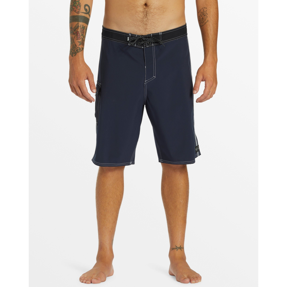 Quiksilver【30腰】【36腰】海灘褲 衝浪褲 21＂ 4向彈力 AQYBS03658 海軍藍色 全新 現貨-細節圖3