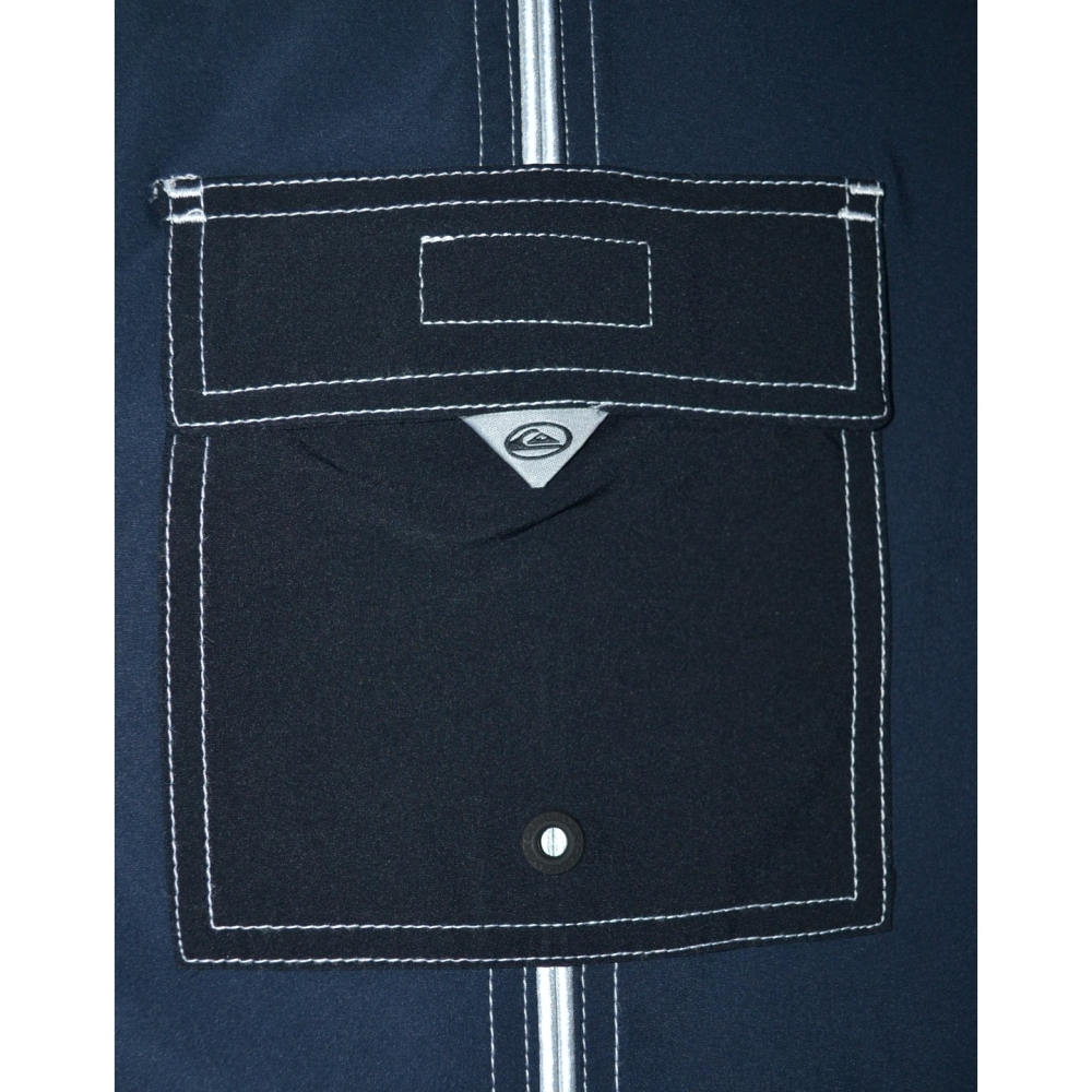 Quiksilver【30腰】【36腰】海灘褲 衝浪褲 21＂ 4向彈力 AQYBS03658 海軍藍色 全新 現貨-細節圖7