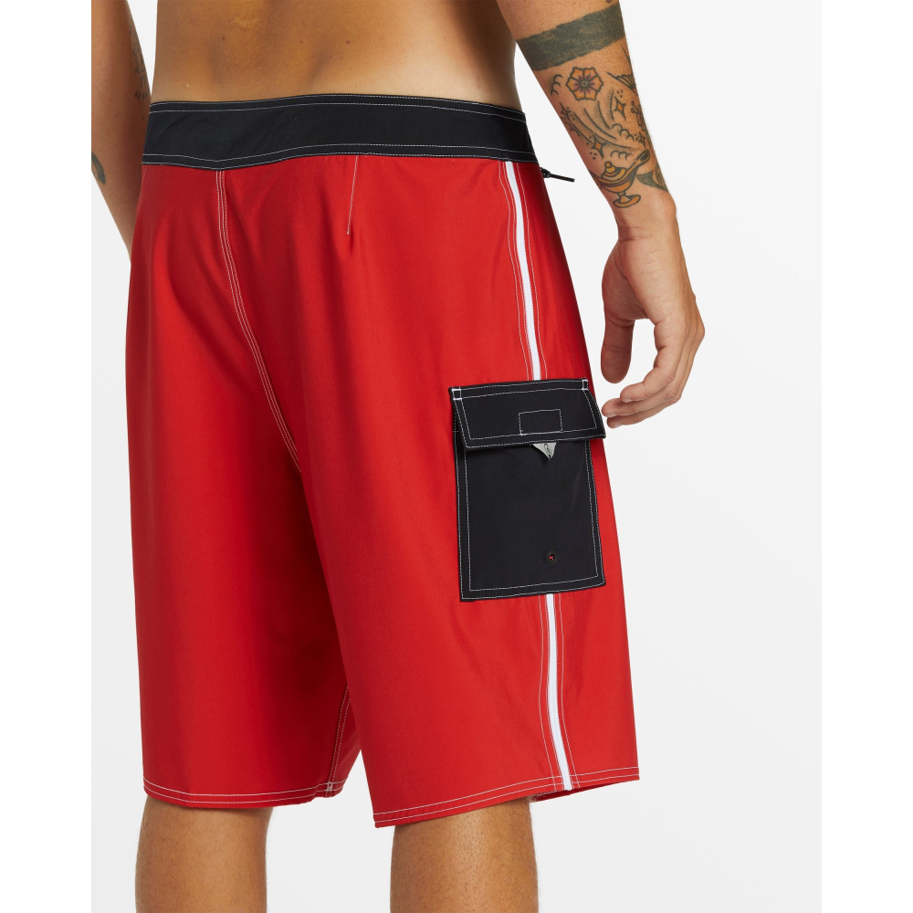 Quiksilver【30腰 32腰 34腰】海灘褲 衝浪褲 21＂ 4向彈力 AQYBS03658 紅色 全新 現貨-細節圖4