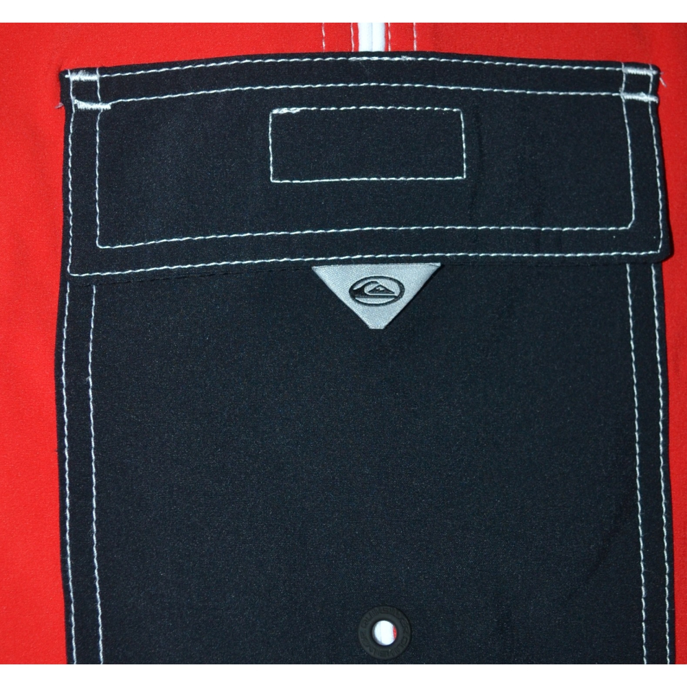 Quiksilver【30腰 32腰 34腰】海灘褲 衝浪褲 21＂ 4向彈力 AQYBS03658 紅色 全新 現貨-細節圖8