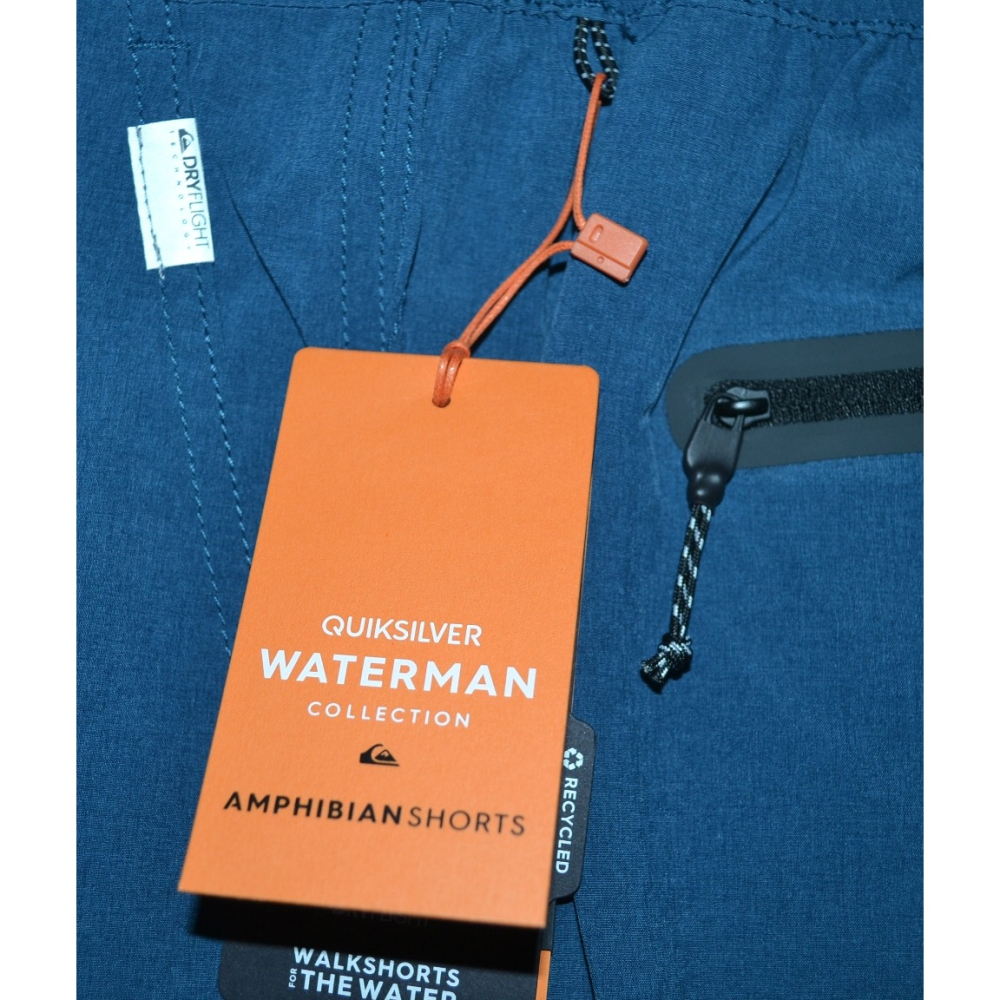 Quiksilver【38腰~40腰】海灘褲 衝浪褲 水陸兩棲 Waterman 20＂ 大尺碼 EQMWS03134-細節圖6