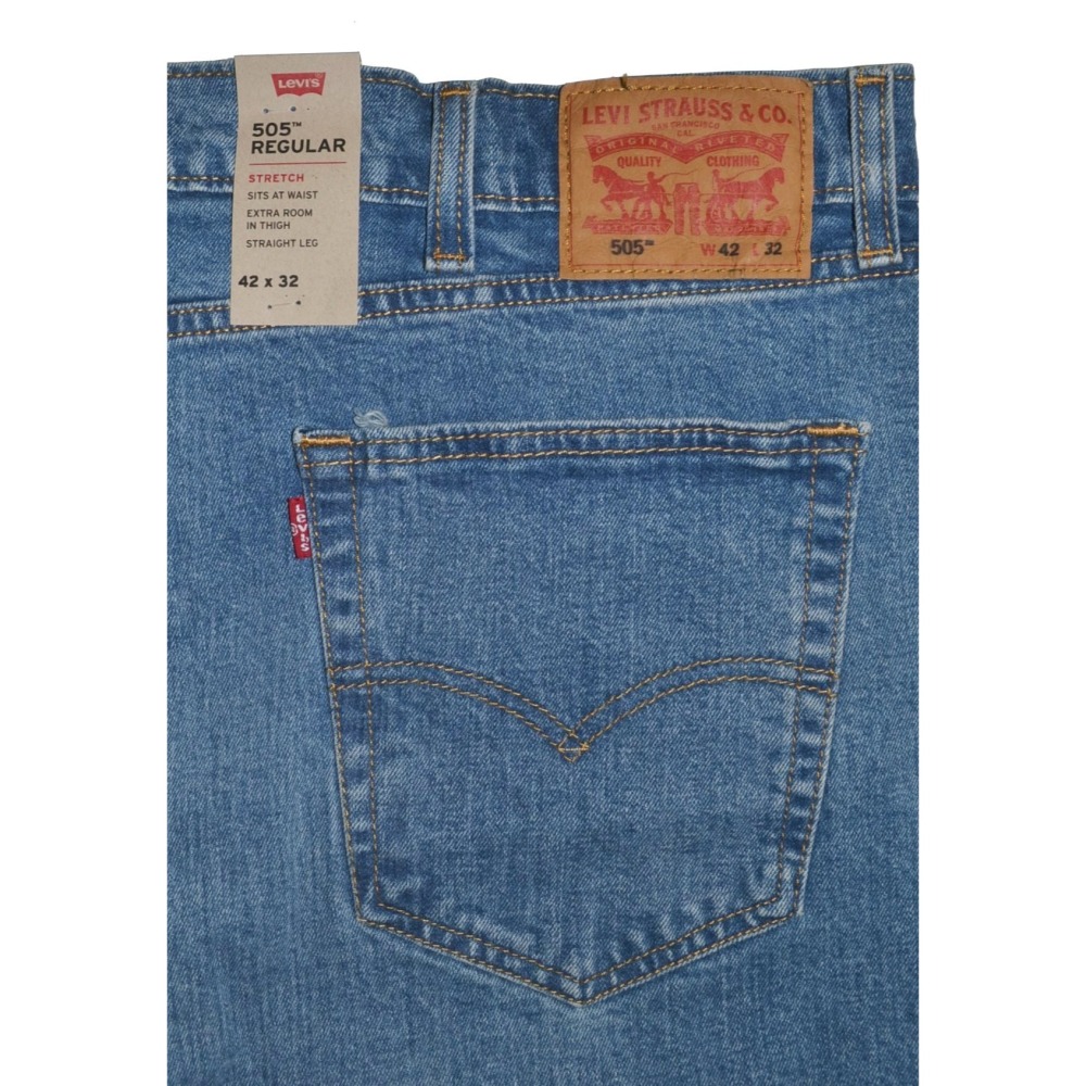 Levi＇s【40腰】505 直筒 REGULAR 正常版 彈力 牛仔褲 005051456 大尺碼 大尺寸-細節圖4