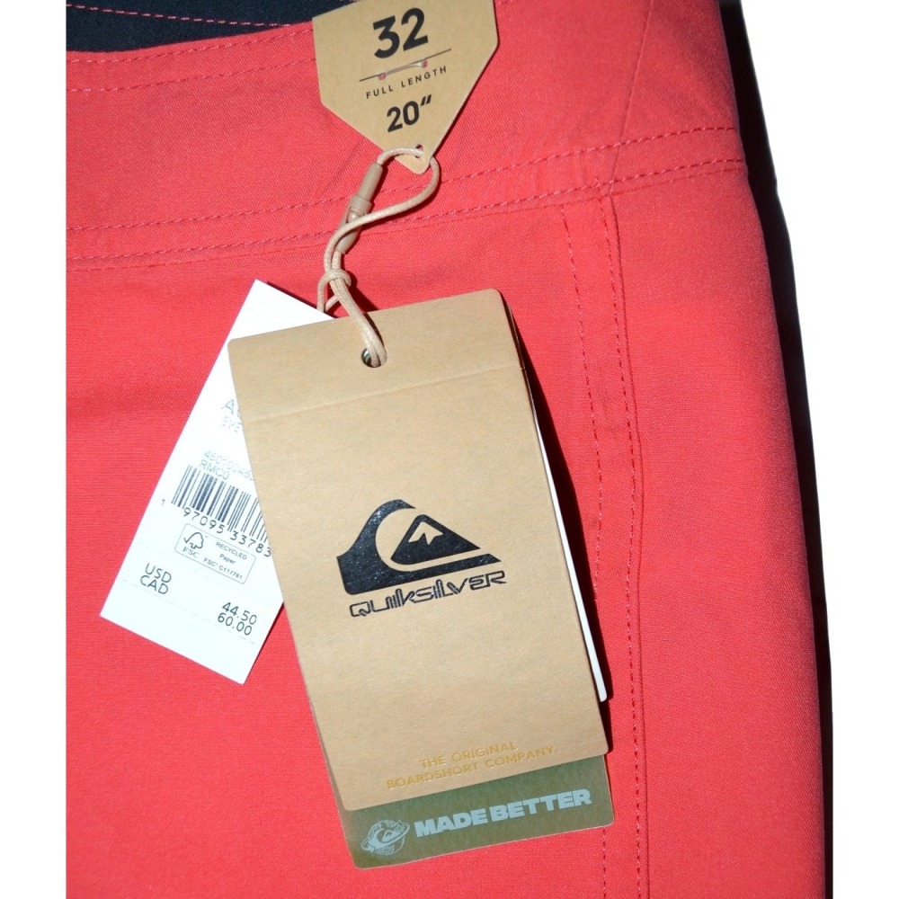 Quiksilver【32腰】海灘褲 衝浪褲 20＂ AQYBS03640 全新 現貨-細節圖6