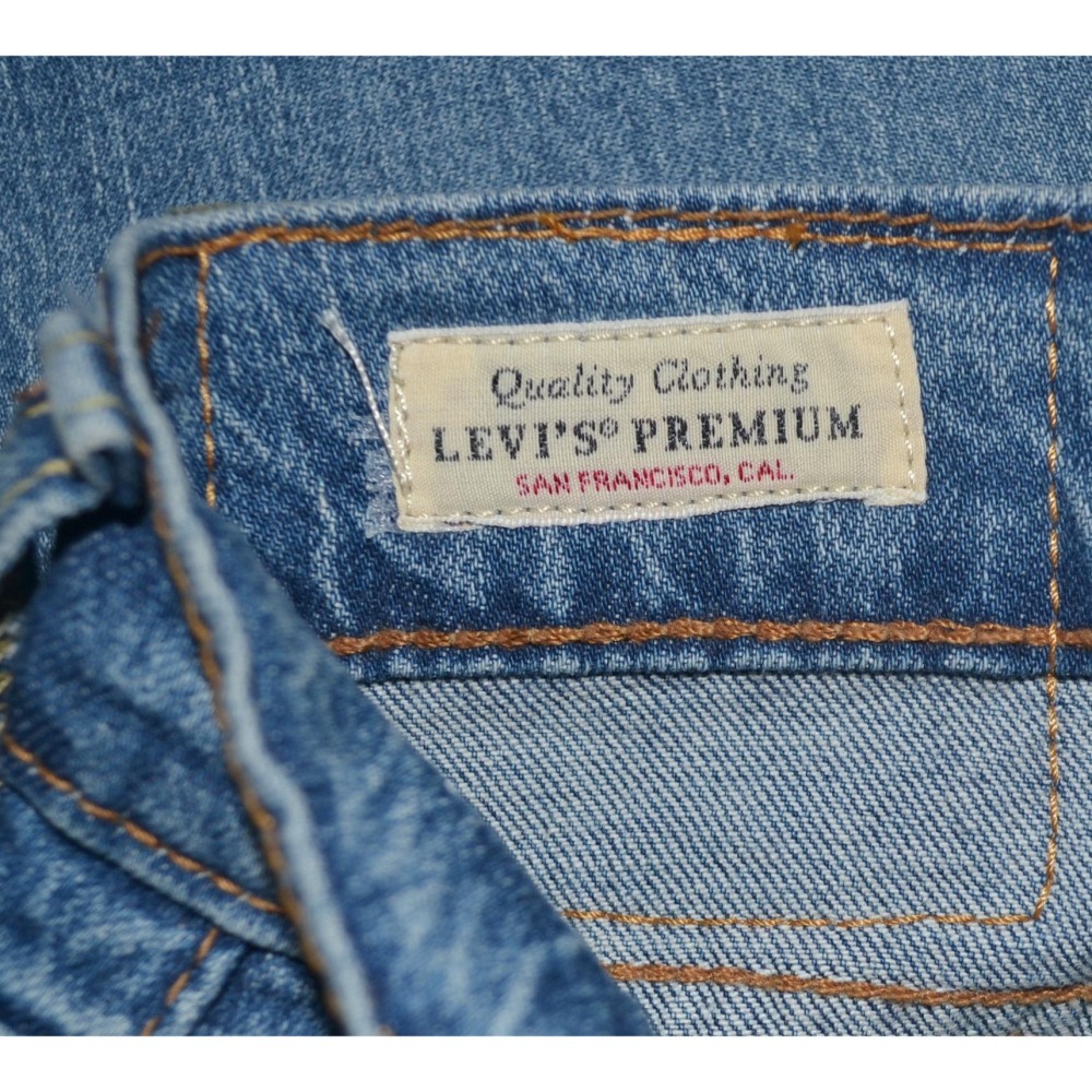Levi＇s【Premium】【38腰 40腰】405 牛仔彈性短褲 398640053 大尺寸 大尺碼-細節圖6