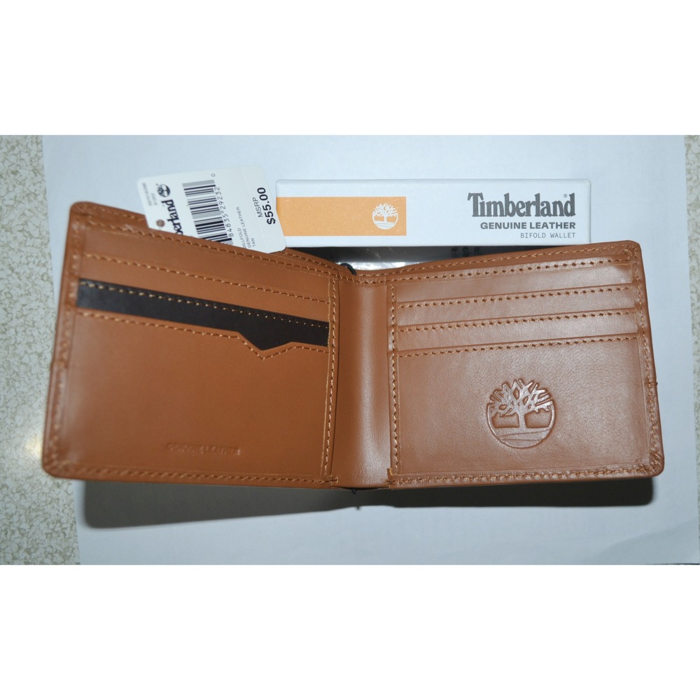 【保證正品】Timberland 皮夾 真正皮革 盒裝 NP0617/02 棕色 全新 現貨 美國購入-細節圖2