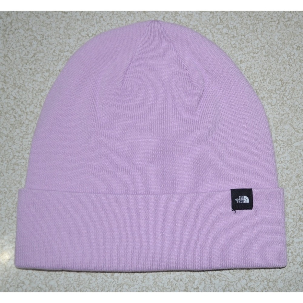 The North Face 針織帽 毛帽 淺粉色 男女適合 輕質 保暖 刺繡LOGO 全新 現貨 美國購入 保證正品-細節圖2