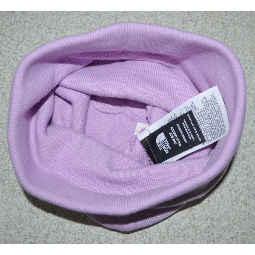 The North Face 針織帽 毛帽 淺粉色 男女適合 輕質 保暖 刺繡LOGO 全新 現貨 美國購入 保證正品-細節圖3