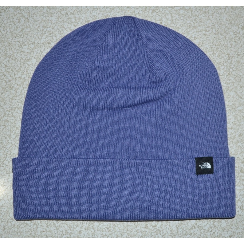 The North Face 針織帽 毛帽 灰藍色 男女適合 輕質 保暖 刺繡LOGO 全新 現貨 美國購入 保證正品-細節圖2