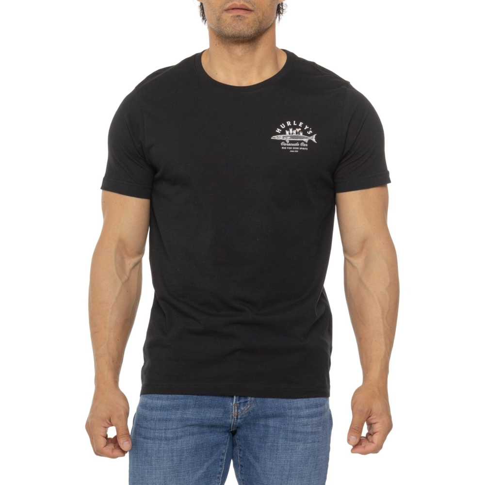 Hurley【S】【M】短袖T恤 Barracuda Bar 黑色 125018 全新 現貨-細節圖2