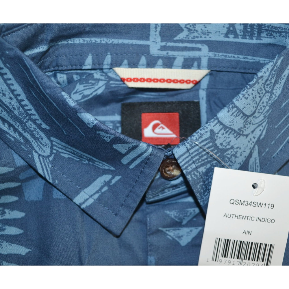 Quiksilver【S】【M】【L】短袖襯衫 透氣舒適 QSM34SW119全新 現貨-細節圖2