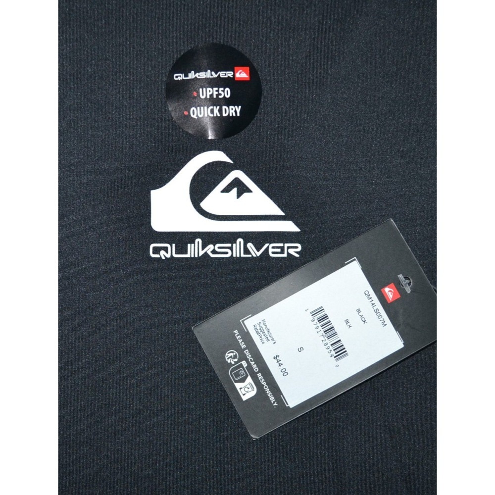 Quiksilver【S M】衝浪衣 長袖 防磨衣 防曬衣 UPF50+ QM14LS007M 全新-細節圖3