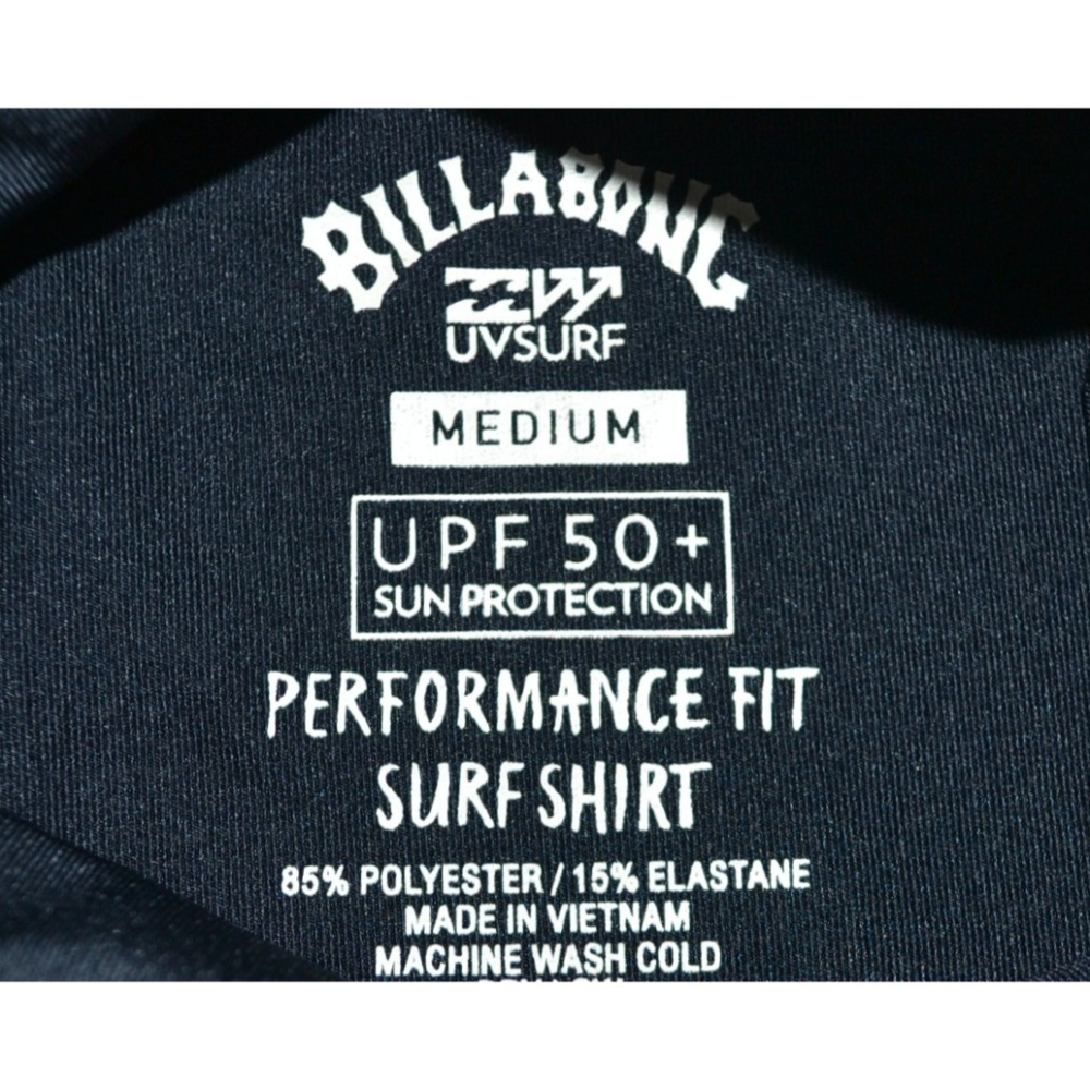 Billabong【M】衝浪衣 短袖 防磨衣 防曬衣 UPF50+ ABYWR03004 全新-細節圖4