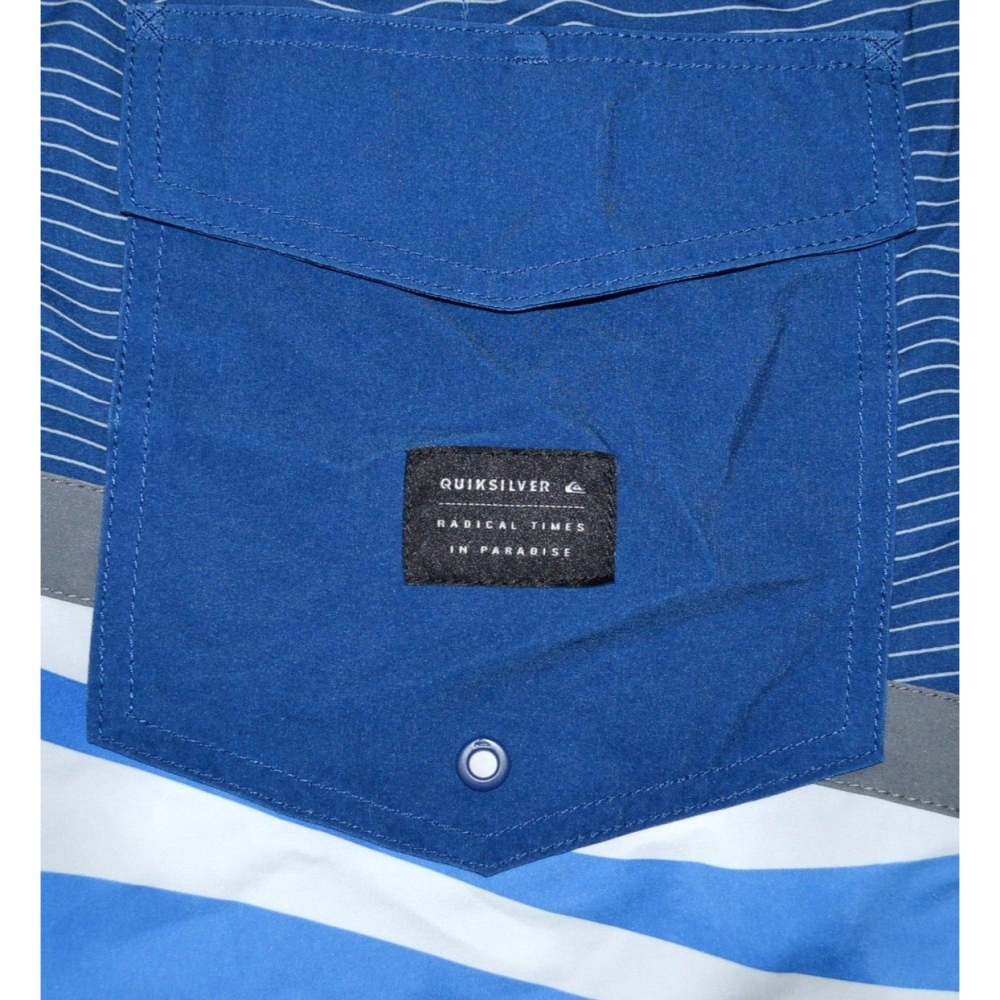 Quiksilver【38腰】海灘褲 衝浪褲 泳褲 Crypto 20＂大尺碼 EQYBS03751 全新 現貨-細節圖7