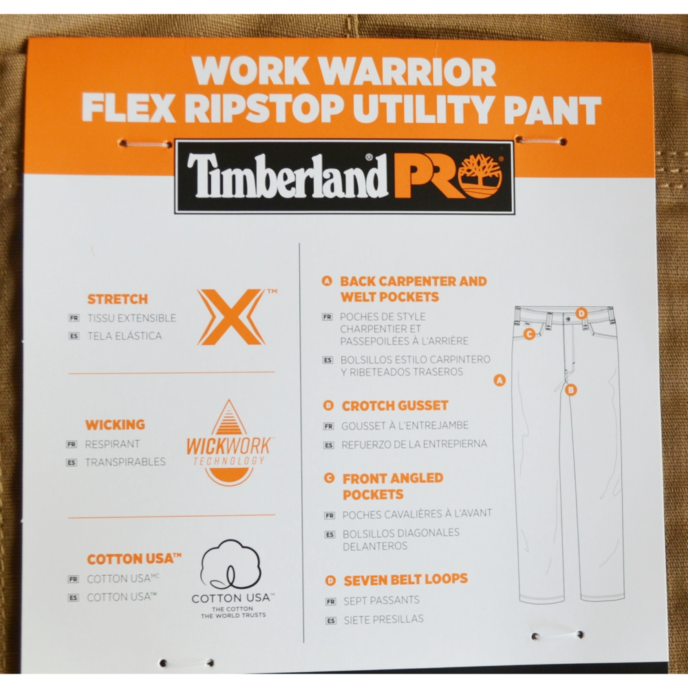 Timberland PRO【34腰 38腰 40腰 42腰】防撕裂彈性工作褲 輕量排汗 有大尺碼 全新現貨-細節圖6