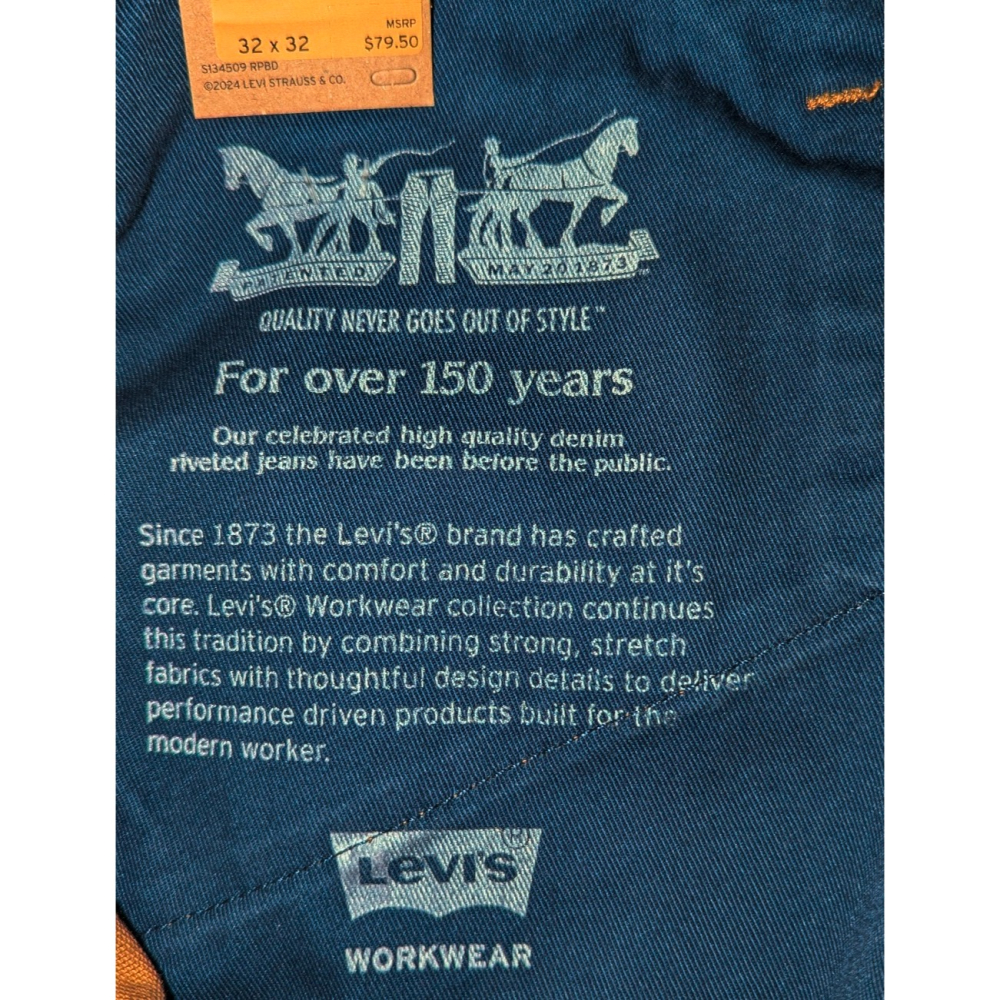 Levi＇s【30腰32腰34腰36腰38腰】511 修身實用工裝褲 牛仔褲 彈性 Workwear 588280001-細節圖2