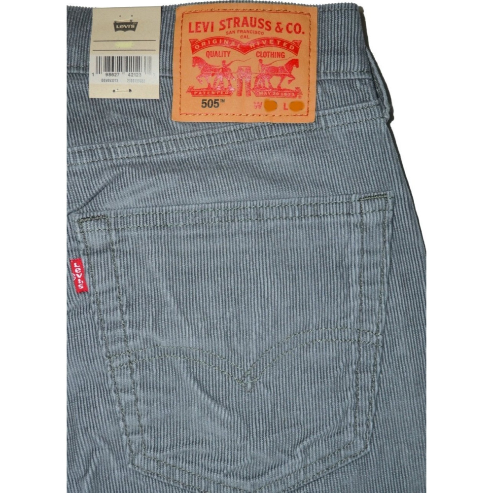 Levi＇s【32腰 34腰 36腰】505 燈芯絨 休閒褲 彈性 常規直筒 005053213 全新 現貨-細節圖2