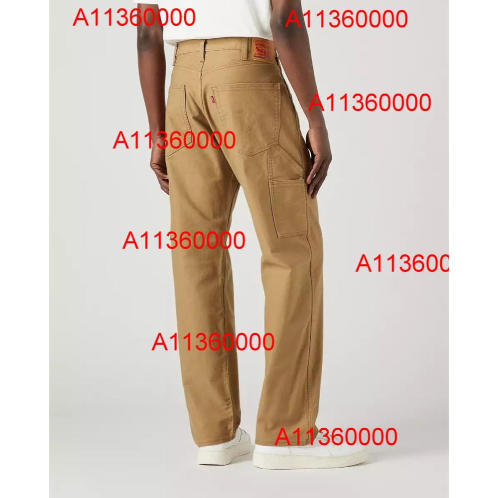 Levi＇s【36腰 36W30L】565 工裝褲 工作褲 彈性 寬鬆直筒 Strong技術 A11360000 全新-細節圖5