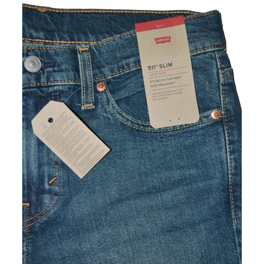 Levi＇s【30腰32腰34腰36腰】511彈性修身牛仔褲 顯瘦 SLIM FIT 045116091 全新 現貨-細節圖2