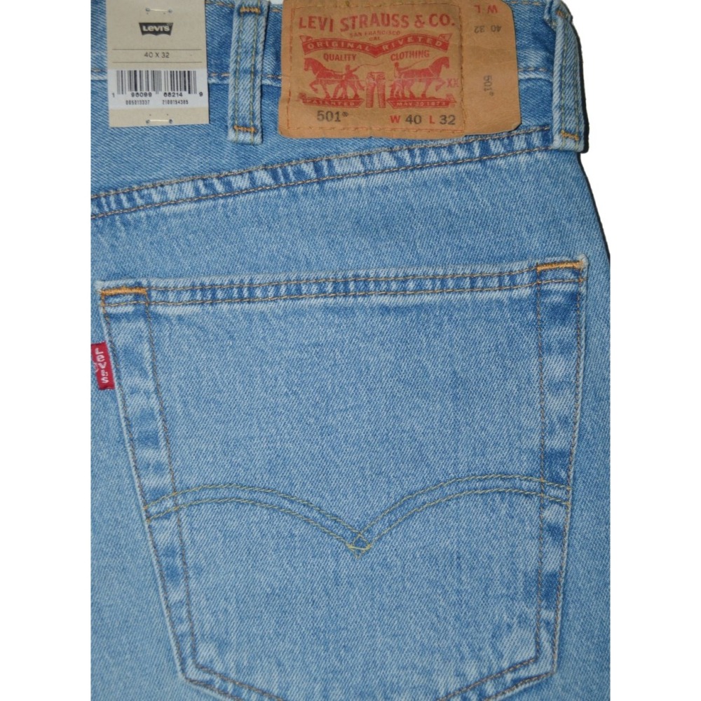 Levi＇s【40腰 40W×32L】501經典款男牛仔褲 直筒 鈕扣 微彈 005013337 大尺碼 全新 現貨-細節圖2