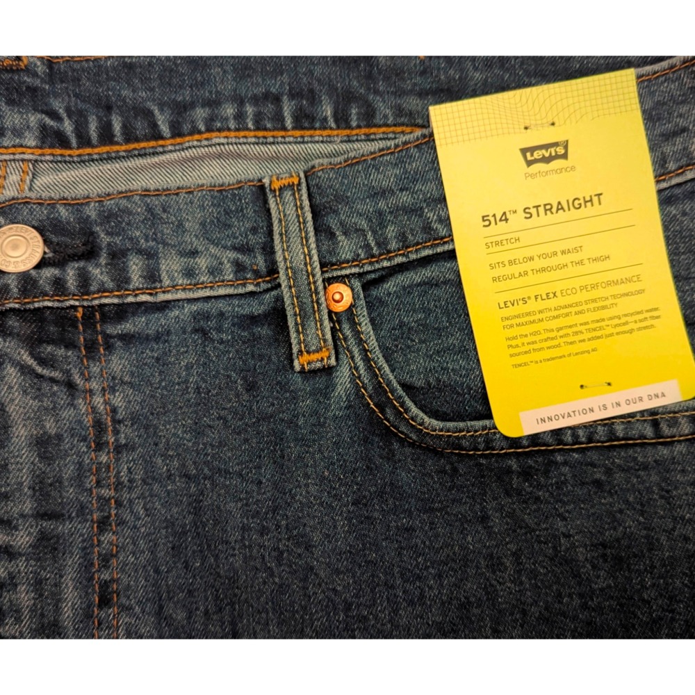 Levi＇s 【Premium 40腰】514 牛仔褲 直筒彈力 005141764 大尺碼 全新 現貨 保證正品-細節圖2